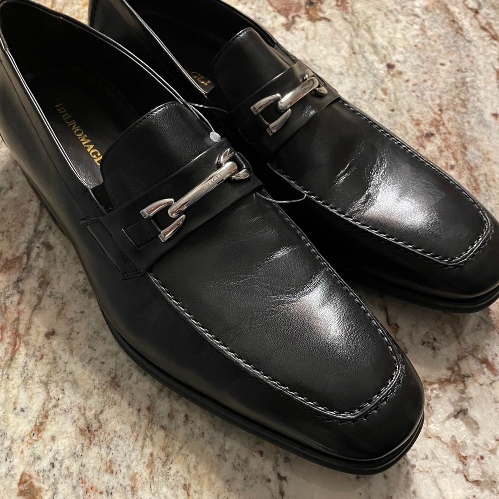 Bruno Magli size 12 mens leather dress shoes
